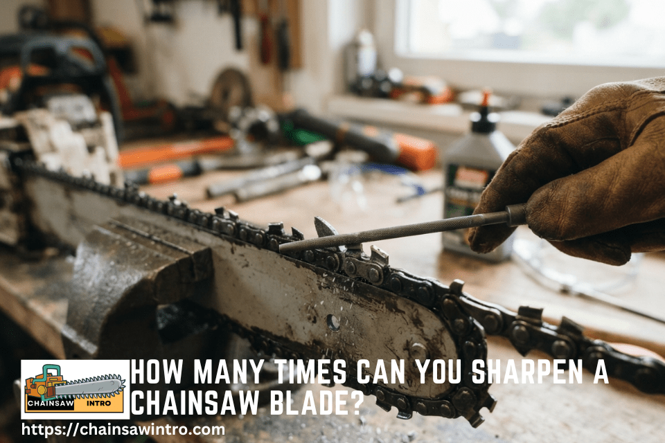 How Many Times Can You Sharpen a Chainsaw Blade? Here's What Actually Determines It